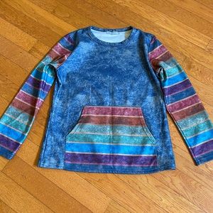 Miss look thick kinda fleece type blouse top pullover